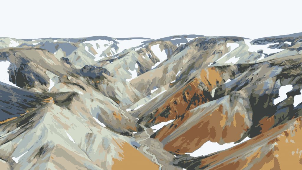 Paesaggi montuosi di Taif con campi di rose in fiore, simbolo del turismo rurale sostenibile promosso dal progetto “Reef Tourism” in Arabia Saudita.